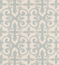 Ferne Park Wallpaper by Schumacher Orpington Blue Ferne Park Wallpaper by Schumacher Orpington Blue