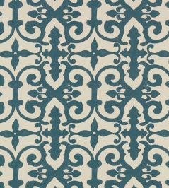 Ferne Park Wallpaper by Schumacher Peacock Blue Ferne Park Wallpaper by Schumacher Peacock Blue