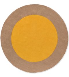 Festival Round Rug by Brink & Campman Yellow Festival Round Rug by Brink & Campman Yellow