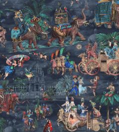 Fiesta Wallpaper by Brand McKenzie Coral Midnight Fiesta Wallpaper by Brand McKenzie Coral Midnight