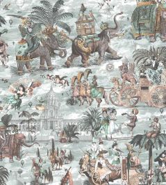 Fiesta Wallpaper by Brand McKenzie Peach & Seawater Fiesta Wallpaper by Brand McKenzie Peach & Seawater