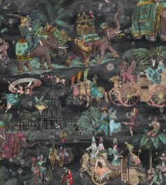 Fiesta Wallpaper by Brand McKenzie Ruby Green Charcoal Fiesta Wallpaper by Brand McKenzie Ruby Green Charcoal