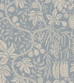 Fig Garden Wallpaper by Sandberg Misty Blue Fig Garden Wallpaper by Sandberg Misty Blue