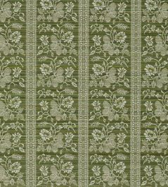 Filigree Bellagio Stripe Fabric by Zoffany Evergreen Filigree Bellagio Stripe Fabric by Zoffany Evergreen