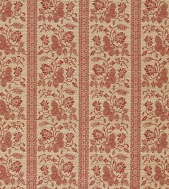 Filigree Bellagio Stripe Fabric by Zoffany Sandstone/Russet Filigree Bellagio Stripe Fabric by Zoffany Sandstone/Russet