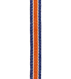 Fineline Stripe Braid Trimming by Ian Mankin Rust/Navy Fineline Stripe Braid Trimming by Ian Mankin Rust/Navy