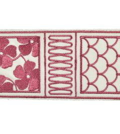 Fiorella Embroidered Braid 60mm Trimming by Houles Rubino Fiorella Embroidered Braid 60mm Trimming by Houles Rubino