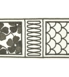 Fiorella Embroidered Braid 60mm Trimming by Houles Vento Fiorella Embroidered Braid 60mm Trimming by Houles Vento