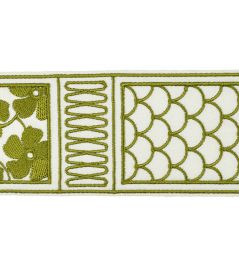 Fiorella Embroidered Braid 60mm Trimming by Houles Prato Fiorella Embroidered Braid 60mm Trimming by Houles Prato