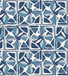 Fiori Wallpaper by Christopher Farr Cloth Cobalt Fiori Wallpaper by Christopher Farr Cloth Cobalt