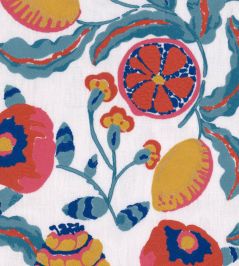 Fiori Di Limone Fabric by MINDTHEGAP Multi Fiori Di Limone Fabric by MINDTHEGAP Multi