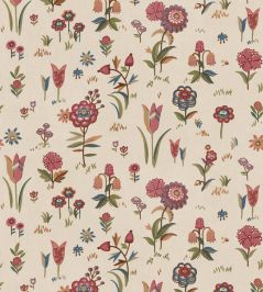 Firle Meadow Wallpaper by Mulberry Home Red/Green Firle Meadow Wallpaper by Mulberry Home Red/Green