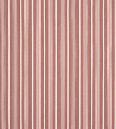 Firle Stripe Fabric by Jane Churchill Red Firle Stripe Fabric by Jane Churchill Red