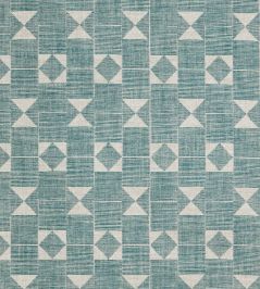 Flag Fabric by Fermoie Teal Flag Fabric by Fermoie Teal