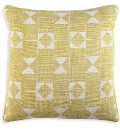 Flag Cushion by Fermoie Yellow Flag Cushion by Fermoie Yellow