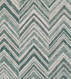 Flame Stitch Fabric by Fermoie Seafoam Flame Stitch Fabric by Fermoie Seafoam