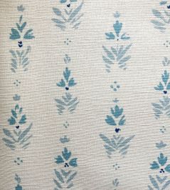 Fleur Fabric by Kate Medlicott Blue-Blue Fleur Fabric by Kate Medlicott Blue-Blue