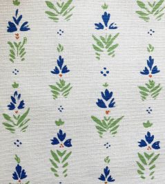 Fleur Fabric by Kate Medlicott Blue-Green Fleur Fabric by Kate Medlicott Blue-Green