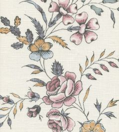 Fleurie Fabric by Lewis & Wood Honeysuckle Fleurie Fabric by Lewis & Wood Honeysuckle