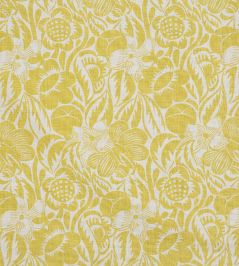 Fleurs Etoilees Fabric by Christopher Farr Cloth Lemon Fleurs Etoilees Fabric by Christopher Farr Cloth Lemon