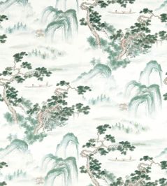 Floating Mountains Fabric by Zoffany Mineral Floating Mountains Fabric by Zoffany Mineral