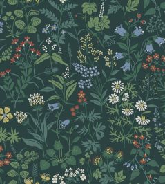 Flora Wallpaper by Borastapeter Black Flora Wallpaper by Borastapeter Black