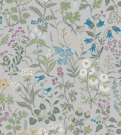 Flora Wallpaper by Borastapeter Grey Flora Wallpaper by Borastapeter Grey