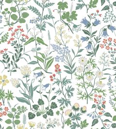 Flora Wallpaper by Borastapeter White Flora Wallpaper by Borastapeter White