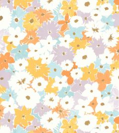 Flora Wallpaper by Caselio Multicouleurs Flora Wallpaper by Caselio Multicouleurs
