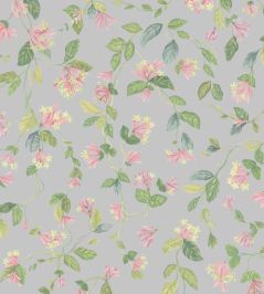 Flora Wallpaper by Cole & Son Rose & Olive on Grey Flora Wallpaper by Cole & Son Rose & Olive on Grey