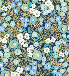 Flora Ditsy Wallpaper by Ohpopsi Cerulean Flora Ditsy Wallpaper by Ohpopsi Cerulean