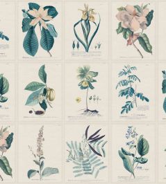 Flora Wallpaper by Sandberg Blue Flora Wallpaper by Sandberg Blue