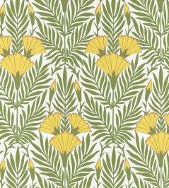 Floral Fanfare Wallpaper by 1838 Wallcoverings Vivid Yellow Floral Fanfare Wallpaper by 1838 Wallcoverings Vivid Yellow