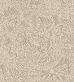 Floral Lace Wallpaper by Eijffinger Green Floral Lace Wallpaper by Eijffinger Green
