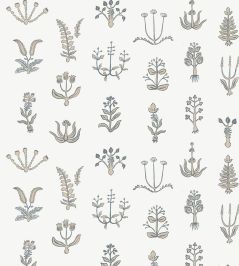 Floral Spot Wallpaper by Josephine Munsey Bude Blue/Cromwell Stone Floral Spot Wallpaper by Josephine Munsey Bude Blue/Cromwell Stone