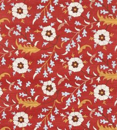 Floralia Sisal Wallpaper by Schumacher Garnet Floralia Sisal Wallpaper by Schumacher Garnet