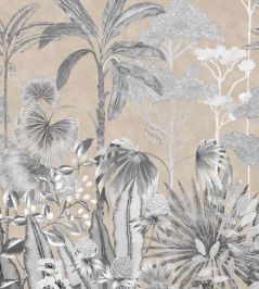 Floreana Wallpaper by Harlequin Gilt / Black Earth / Tranquility Floreana Wallpaper by Harlequin Gilt / Black Earth / Tranquility