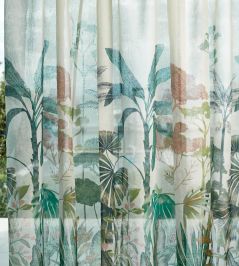 Floreana Sheer Fabric by Harlequin Bleached Coral/Succulent Floreana Sheer Fabric by Harlequin Bleached Coral/Succulent