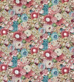 Florella Linen Fabric by Ian Sanderson Garden Party Florella Linen Fabric by Ian Sanderson Garden Party