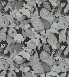 Flores Embroidery Fabric by Harlequin Charcoal/Slate/Beau Flores Embroidery Fabric by Harlequin Charcoal/Slate/Beau