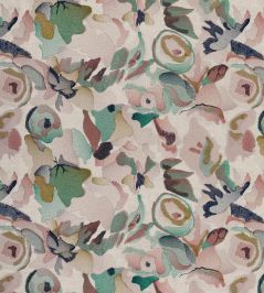 Flores Embroidery Fabric by Harlequin Positano/Emerald/Midnight Flores Embroidery Fabric by Harlequin Positano/Emerald/Midnight