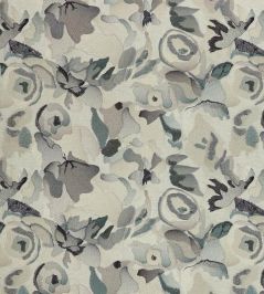 Flores Embroidery Fabric by Harlequin Pumice/Slate/Beau Flores Embroidery Fabric by Harlequin Pumice/Slate/Beau