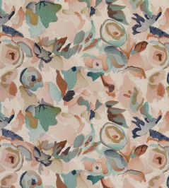 Flores Embroidery Fabric by Harlequin Rust/Burgundy/Forest Flores Embroidery Fabric by Harlequin Rust/Burgundy/Forest