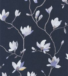 Florescence Suzhou Wallpaper by Casadeco Bleu Florescence Suzhou Wallpaper by Casadeco Bleu