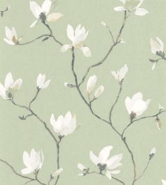 Florescence Suzhou Wallpaper by Casadeco Vert Sauge Florescence Suzhou Wallpaper by Casadeco Vert Sauge
