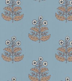 Floret Wallpaper by Langelid Von Bromssen Dala Blue Floret Wallpaper by Langelid Von Bromssen Dala Blue