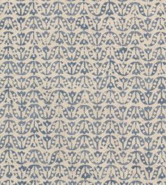 Flori Fabric by James Hare Gentian Blue Flori Fabric by James Hare Gentian Blue