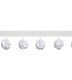 Florian Fringe Trimming by Thibaut Snow White Florian Fringe Trimming by Thibaut Snow White