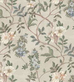 Flory Wallpaper by Josephine Munsey Green Flory Wallpaper by Josephine Munsey Green