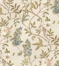 Flory Wallpaper by Josephine Munsey Olive Flory Wallpaper by Josephine Munsey Olive